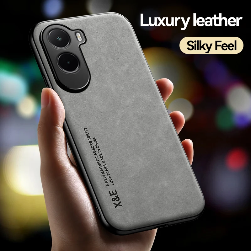 Luxury Leather Texture Shockproof Silky Feel Case with Magnetic Attraction