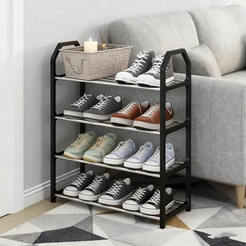 4-Tier Trapezoidal Shoe Rack Organizer 1