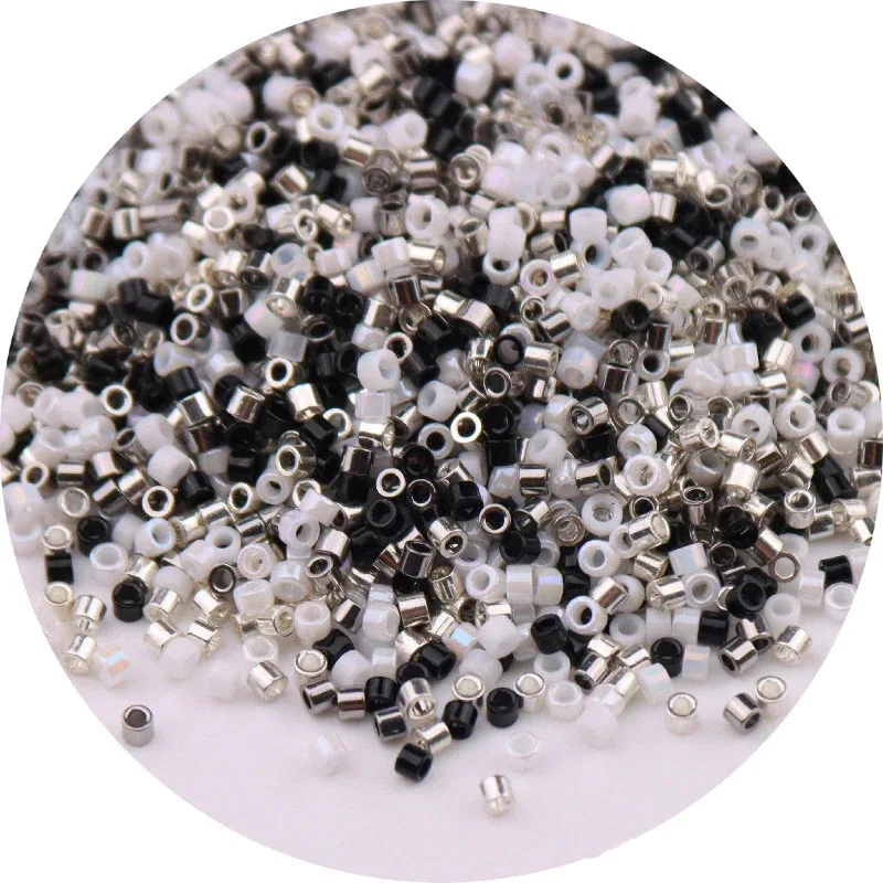 Japanese Opaque Metallic Color Glass Stone Beads 1.6mm 10g 11/0 Uniform Loose Spacer Seed Beads for Jewelry Making DIY Sewing