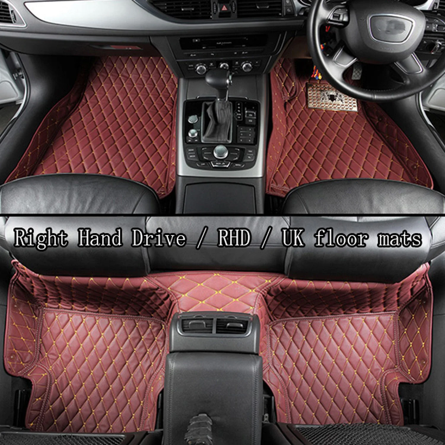 

"Right hand drive / RHD / UK Car floor mats for BMW F10 F11 F15 F16 F20 F25 F30 F34 E60 E70 E90 1 3 4 5 7 Series GT X1 X3 X4 X5