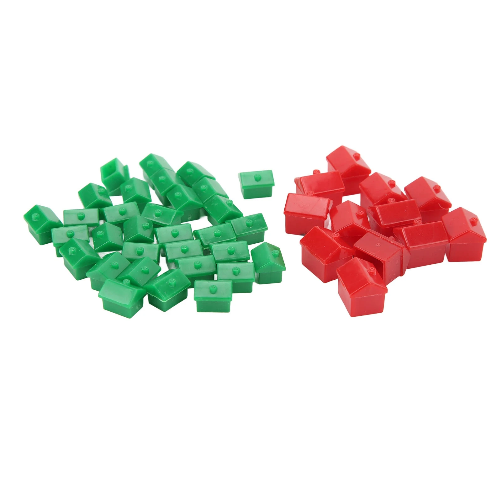 Game Hotels Houses Set Hotel Game Replacement Pieces Plastic Hotels Houses Piece Supplement Accessories