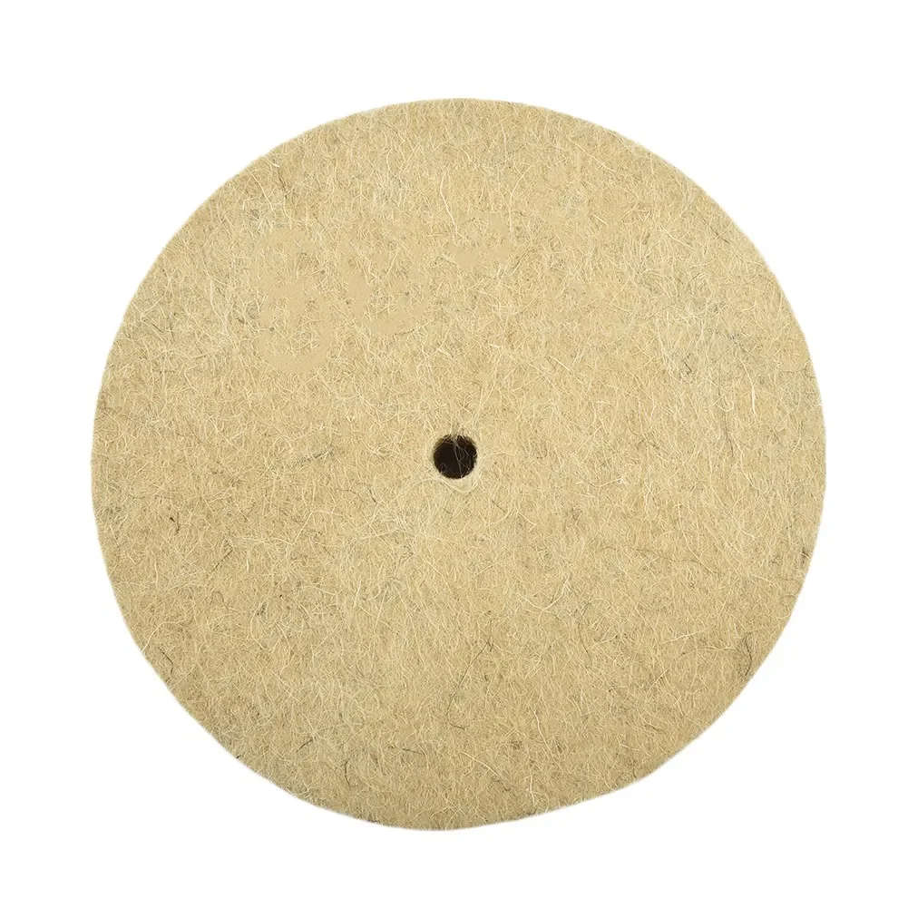 양모 펠트 폴리싱 버핑 휠, 골드 실버, 주얼리 미러 폴리싱, 버퍼 폴리셔 연마기, 6 인치, 150mm, 1 개