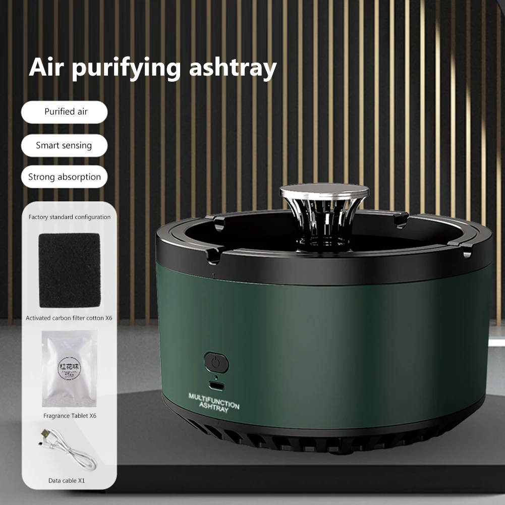 

Multipurpose Purifier Ashtray Anion Purification Practical Filter Ashtray Portable Gadgets House Accessories for Business Travel