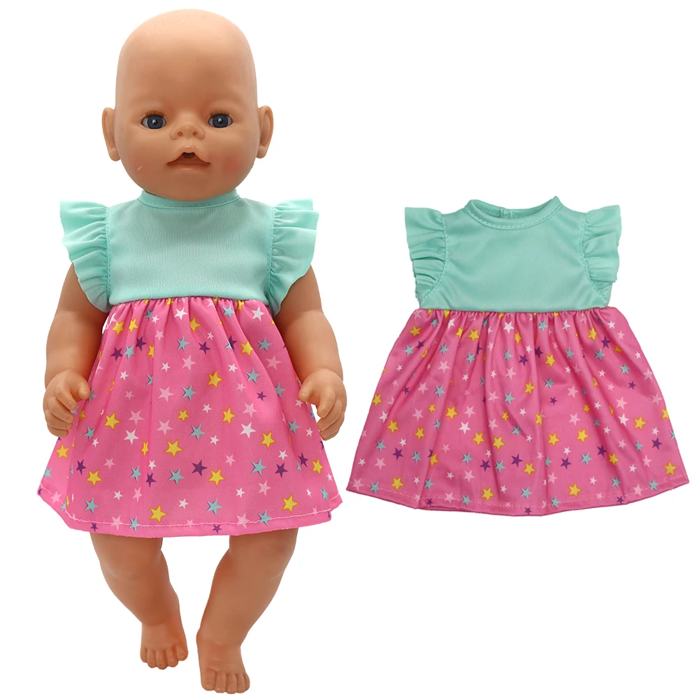 Babypuppenkleid 43 cm für 17" Mädchenpuppe Sommer-Outwear-Zubehör – Detail 7