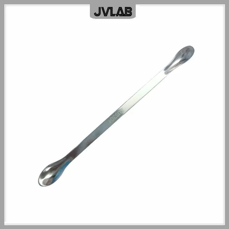Stainless Steel Drug Spoon 22cm Double Head Reagents Spatula Weigh Spoon 220mm Laboratory Pharmacy Taking Medicine Tools 10 / PK