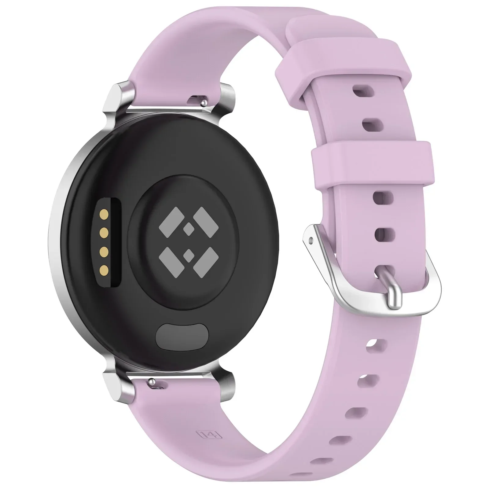 Silicone Watch Band with Silver Buckle - High Quality 14MM Wristband