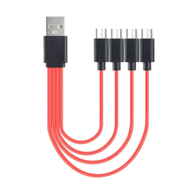 Cavo Micro USB Multi 4 In 1 - 0,5 M Bianco, 4 Connettori Per Ricarica Rapida Di Smartphone Android