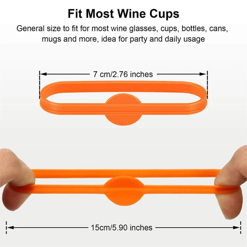 Silicone Wine Cup Glass Markers 3 Types Party Goblet Wine Drinking Cup Marking Tags for Home Bar Kitchen Tool Accessories