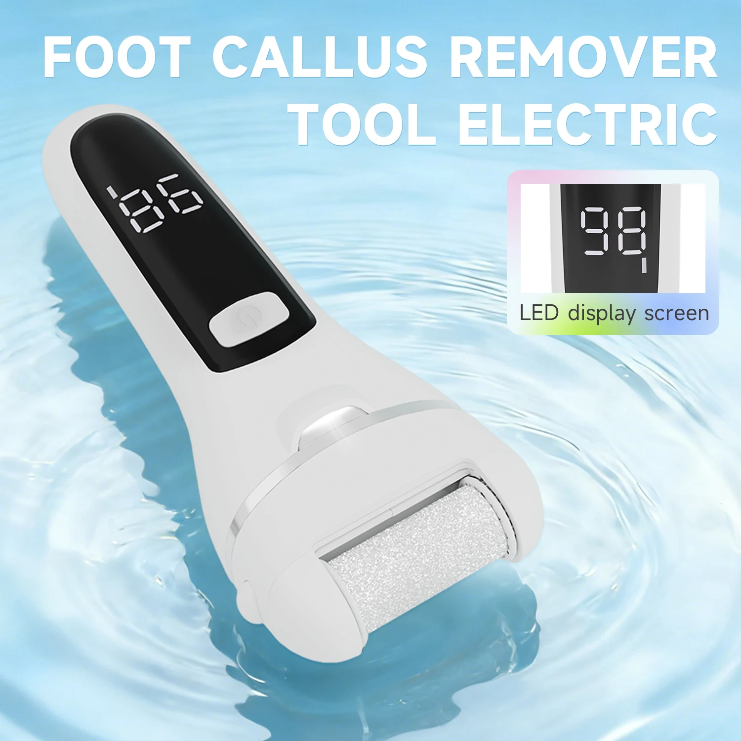 Electric Foot File Rechargeable Usb Callus Remover For Pedicure_voghion.com