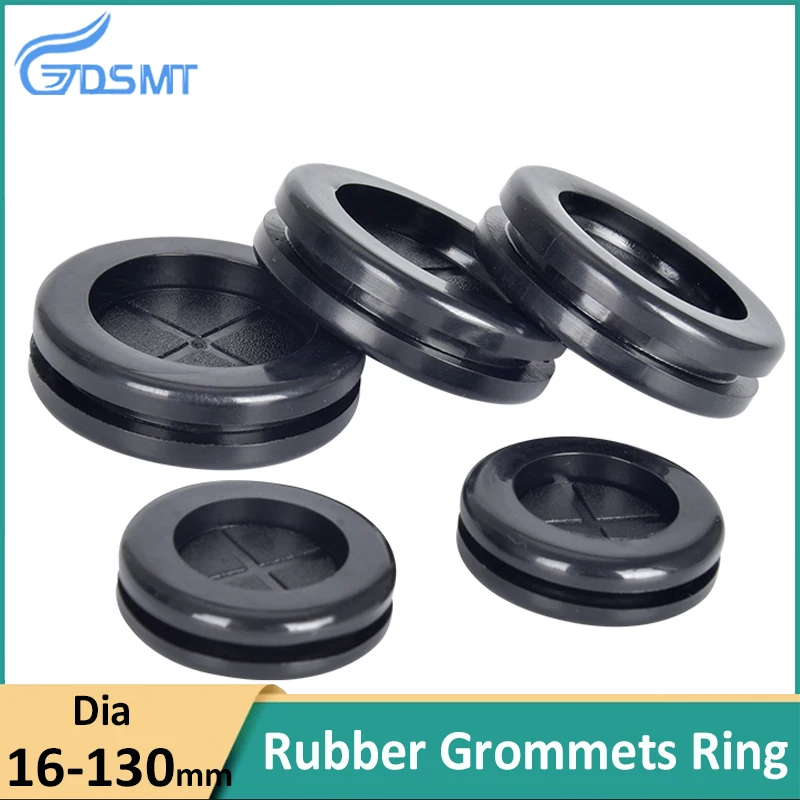 Double Sided Protect Rubber Grommets Ring Blanking Hole Wiring Cable Gasket  For Protect Wire 14*16~90*100mm rubber grommet car firewall hole plug assortment electrical wire gasket 125pcs seal rings wiring hole grommets with storage case
