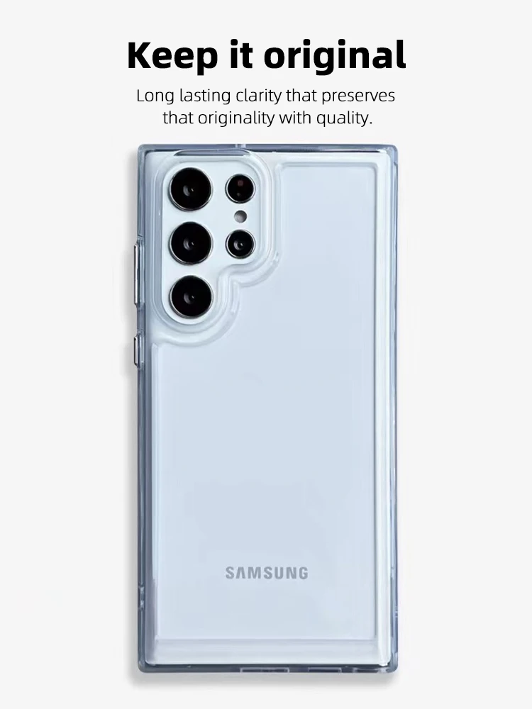 Clear Standing Cover Clear Case For S21 Ultra Samsung Clear