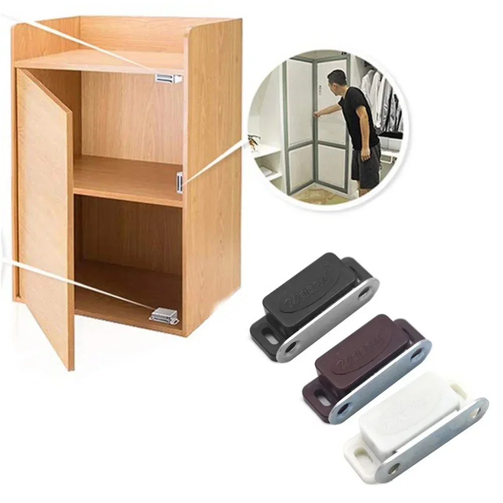 Door Closer 10pcs Magnetic Door Closers Kitchen Wardrobe Cabinet Super Strong Magnet Magnetic Concealed Hidden Closer Door Catch Latch door closer