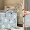 Storage Box Foldable Steel Framework Clothes Organizer with Handle for Underwear Socks Scarves Stackable Reusable Storage Case 2