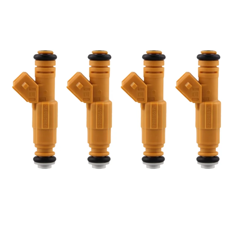 4pcs 0280155710 New 4 Hole Fuel Injector Nozzle For Jeep 19871998 4.0L