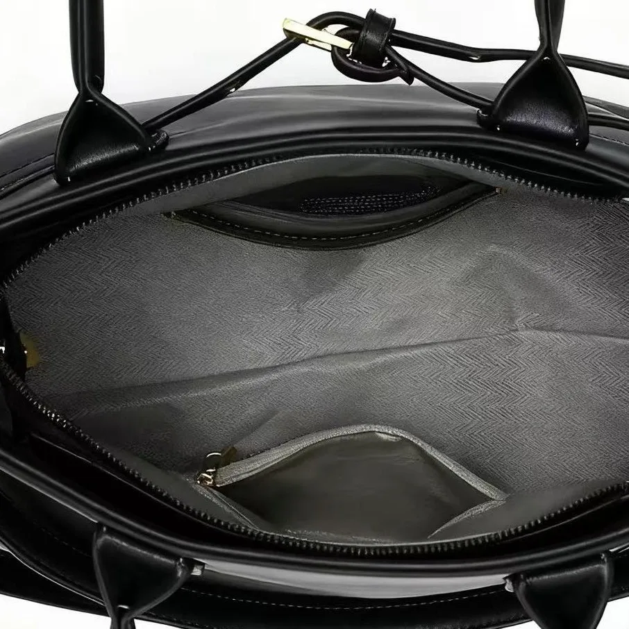 Luxury Large Capacity Cowhide Women's Capacity Shoulder Bag Retro Leather Female Handbags Purses Designer Women Tote Bag