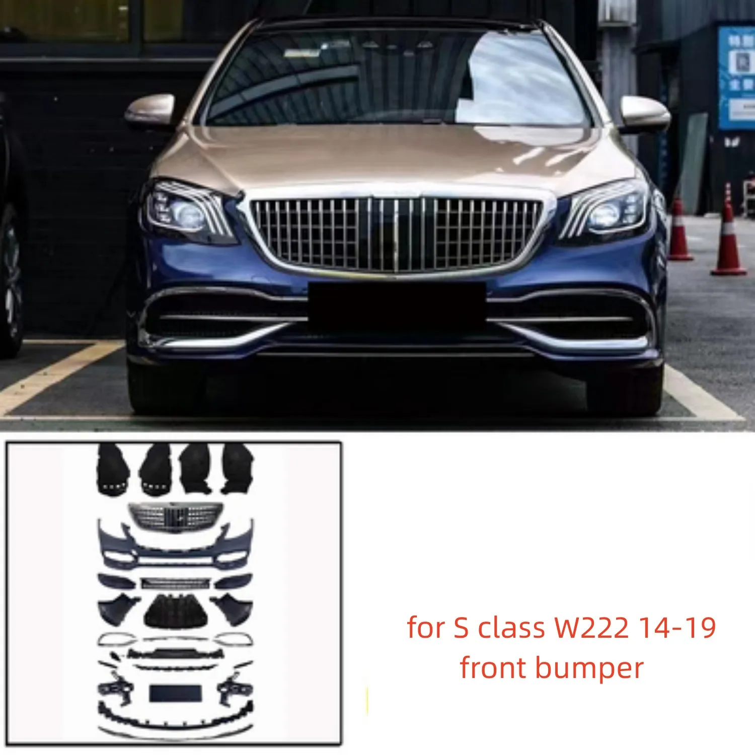 

Car Body kit front rear bumper surrounded for Mercedes Benz S class W221 W222 modified Maybach S63 S65 S450 Taillight fender