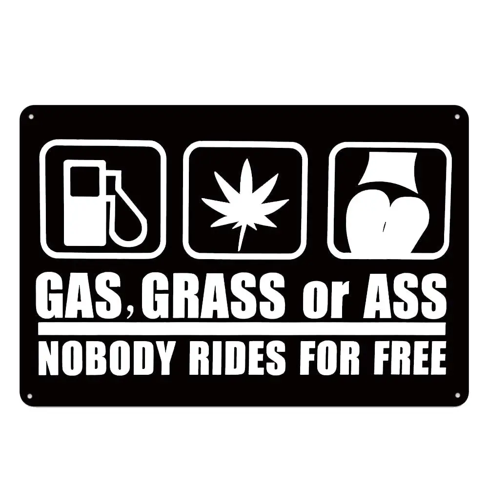 

Retro Design Gas Tin Metal Signs Wall Art,Thick Tinplate Print Poster Wall Decoration for Garage