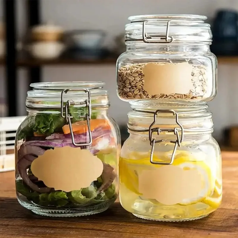 Description Picture 5 of item300Pcs/Roll Kraft Label Stickers Writable Gift Labels Self-Adhesive Brown Label Tags for Kitchen Spice Jar DIY Xmas Decoration