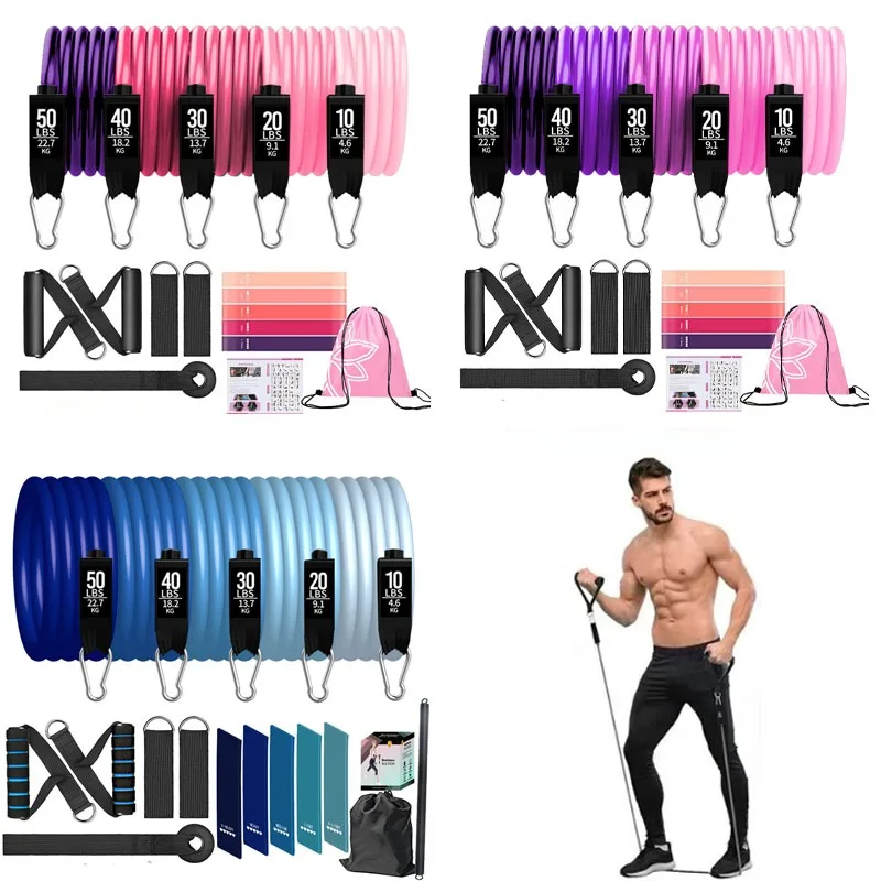 

Набор эспандеров, тренировочные ленты для мужчин и женщин, для фитнеса, дома, тренажерного зала, силовых тренировок