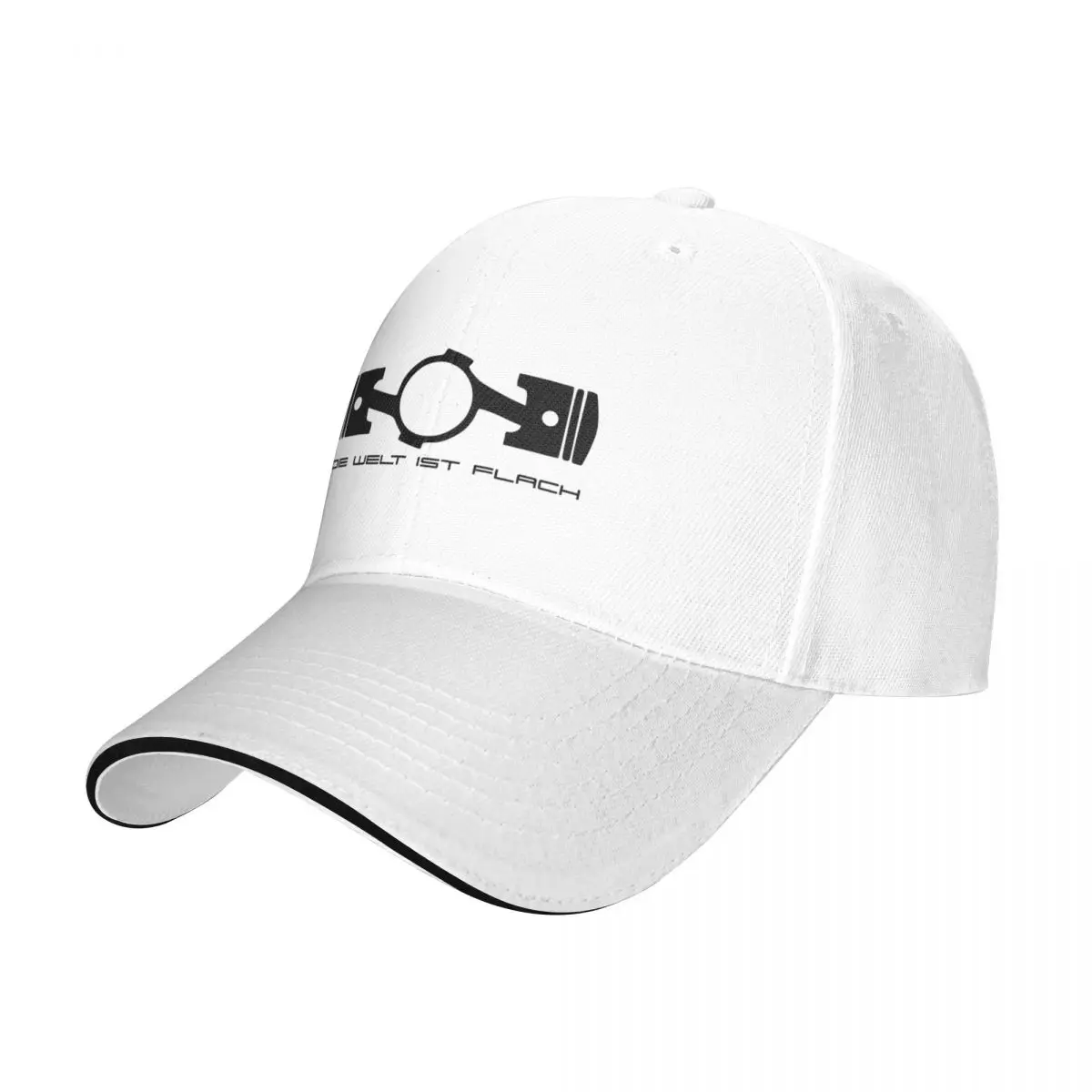

Die Welt Ist Flach - The World Is Flat Baseball Cap Streetwear Vintage Golf Mountaineering Golf Hat Men Women's