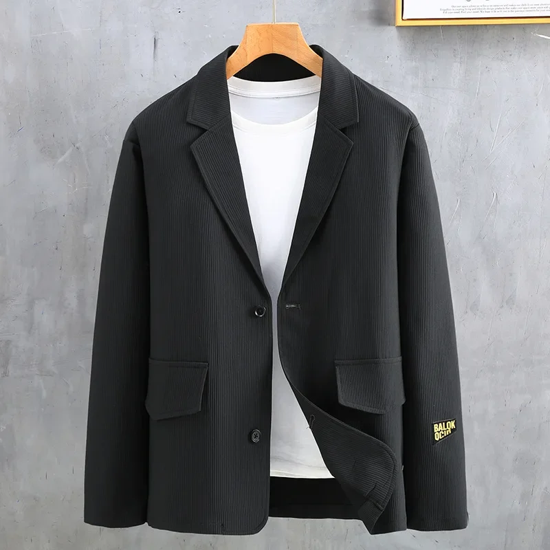 150KG New Men's Suit Coat Spring and Autumn New Fashion Fat Business Clothes Trend Casual Suit Plus Size 11XL 10XL 9XL