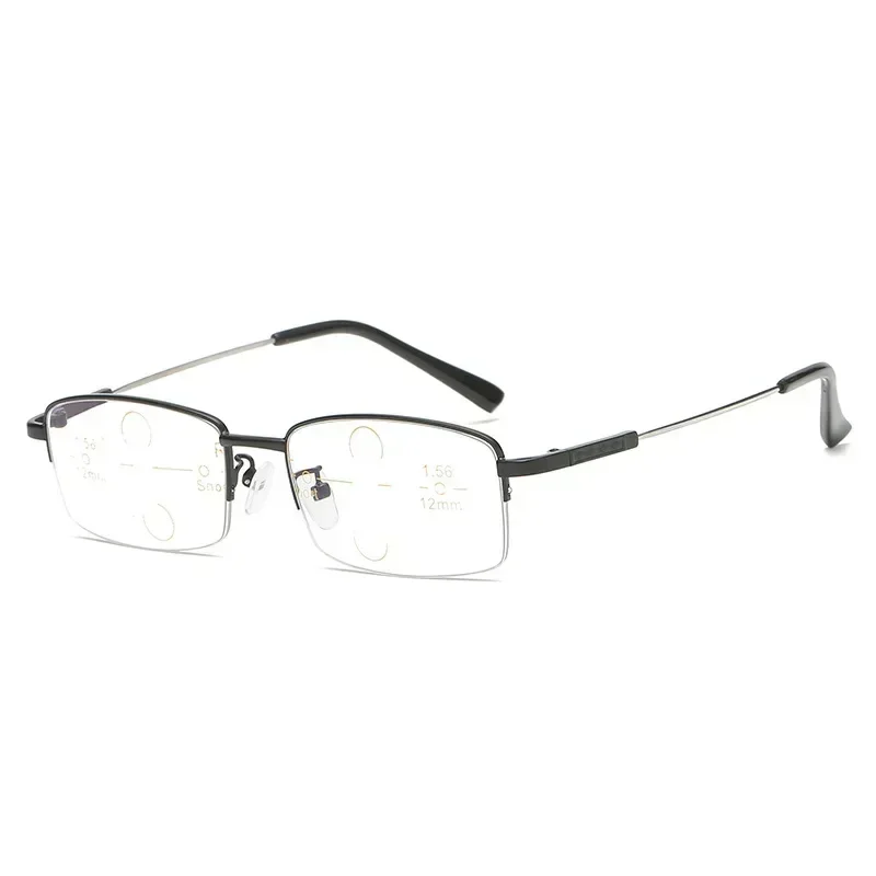 Photochromic Outdoor Metal Frame Rectangular Sunglasses with Anti Blue Light Protection