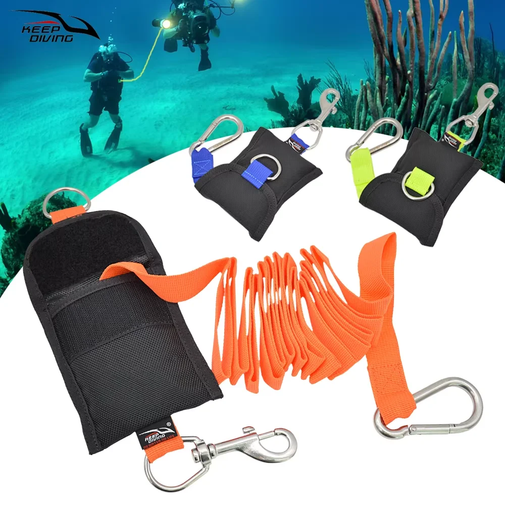 1Pcs Free Diving Safety RopeScuba Lanyard 8.5Ft Anti-Lost Connect Strap Underwater Diving Accessories With Quick-Release Buckle