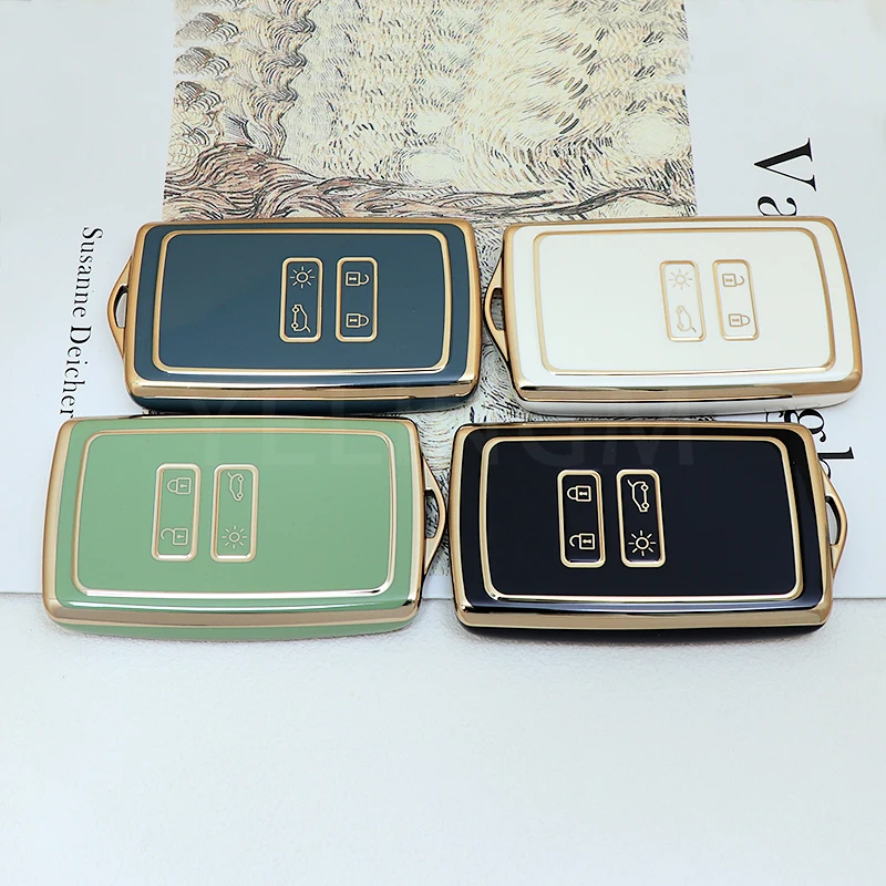 Key Case Cover Key Case For Renault Captur Koleos Kadjar Zoe Arkana Espace Clio Megane Grand Scenic Sandero Dacia Anti-dust Card Car Key Case Cover