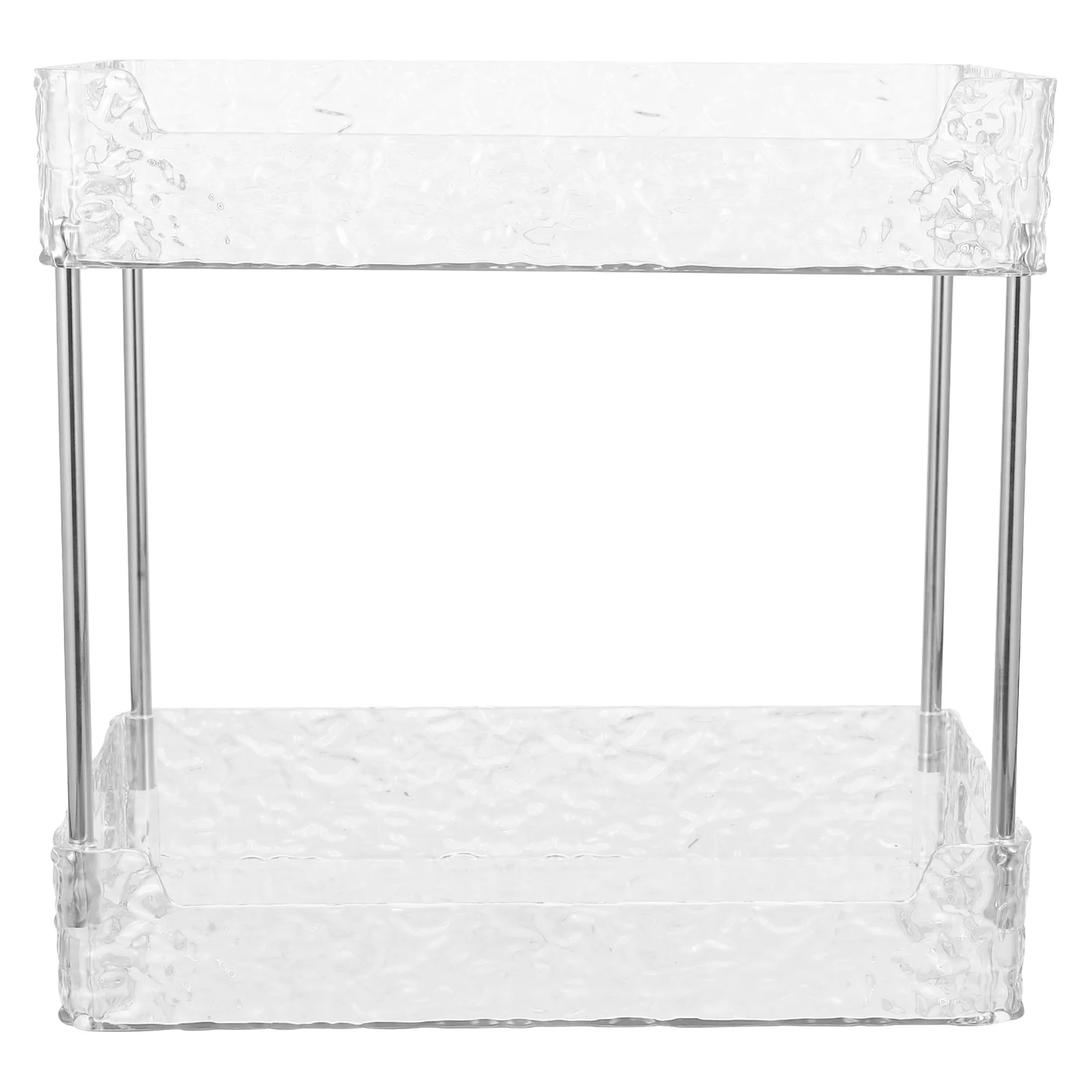 

Glacier Pattern Storage Rack Tiered Bathroom Counter Organizer Dresser Countertop Holder Vanity Stool Dressers
