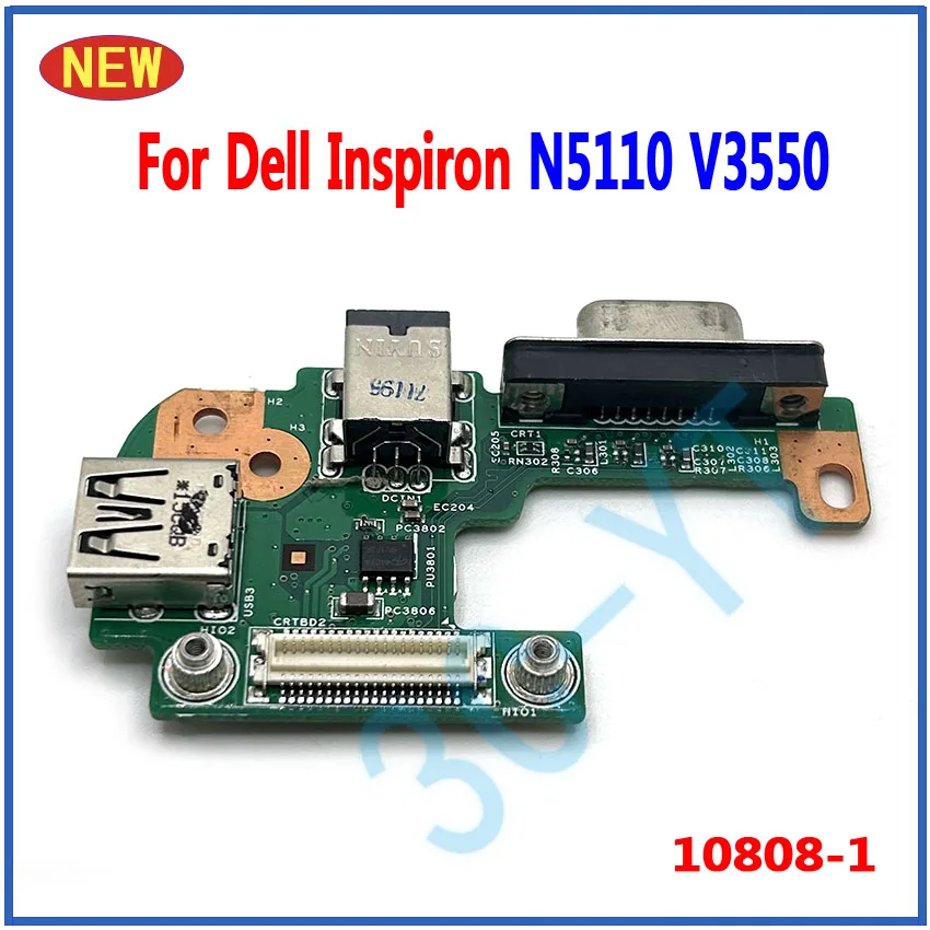 1-5PCS For Dell Inspiron N5110 V3550 Laptop Notebook DC Power Board VGA USB Board Small 10808-1