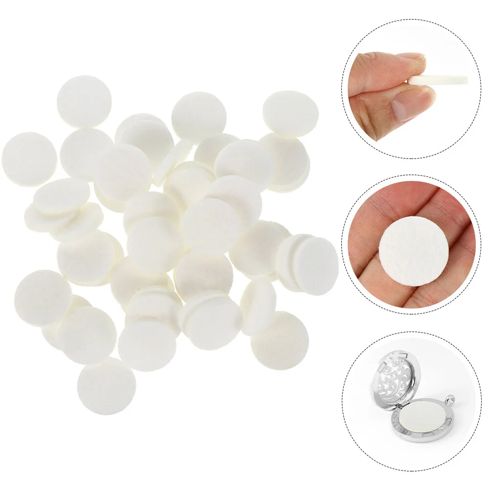 100 Pcs Car Aroma Diffuser Cotton Sheet Pad 2.25X2.25X0.3CM Household Aromatherapy Accessory car aroma diffuser pad