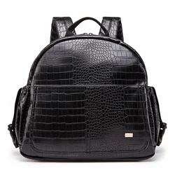 Soboba Stylish Waterproof Diaper Bag with Backpack Straps - Large Capacity (Stone)