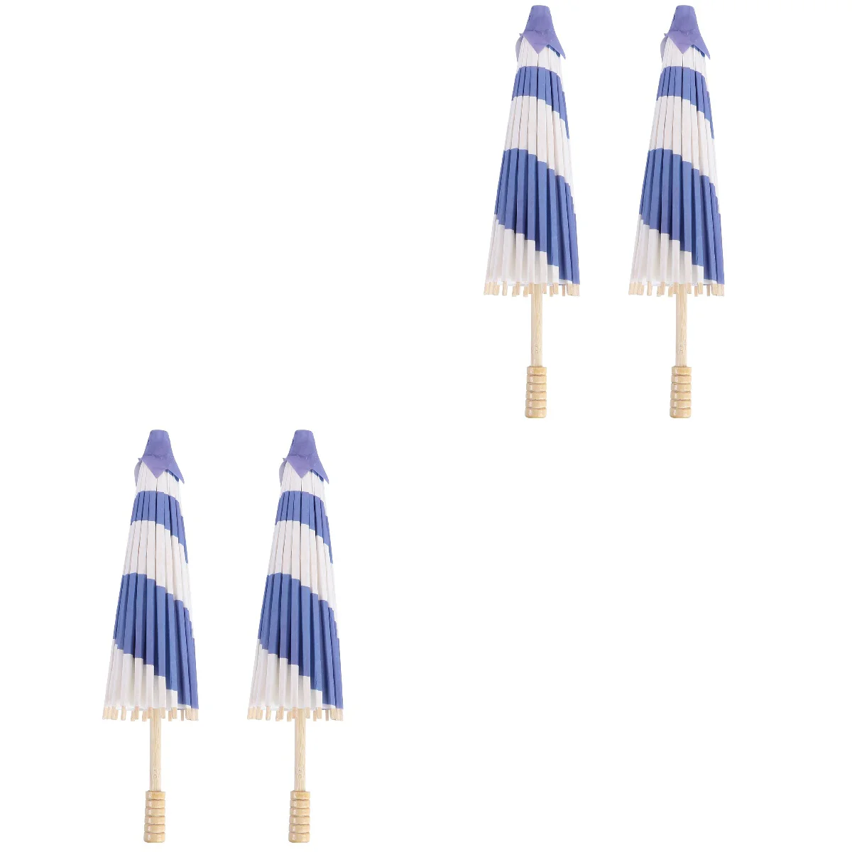 4 pcs Party Umbrella Decor Stage Props Decorative Umbrella Photography