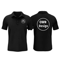 Make Your Own Design Polo Shirt Custom Logo Men Casual Tees Cotton Short Sleeve Cool Tops Customized 1