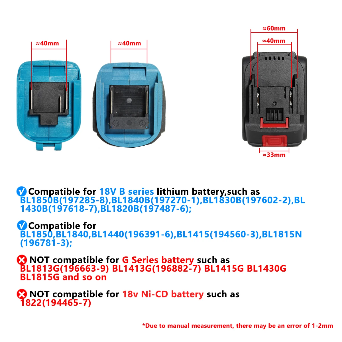 Batterie de Remplacement pour Makita 18V -Batterie  -128V-7500mah-BL1850B（197285-8）、BL1840B（197270-1）、BL1830B（197602-2） -  Cdiscount Bricolage