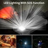 20000mAh Large Capacity Solar Power Bank Portable Fast Charging External Battery Charger With Lanyard Compass Outdoor Powerbank 5