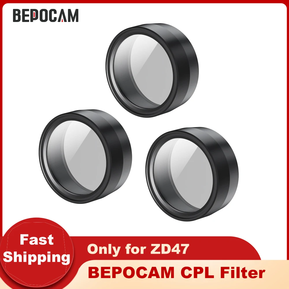 Lente Filtrante Originale Bepocam Cpl Filtri Polarizzanti Circolari Copertura Dell'Obiettivo Solo Per Bepocam Dash Cam Bepomam Car Dvr Zd47 Anteriore 