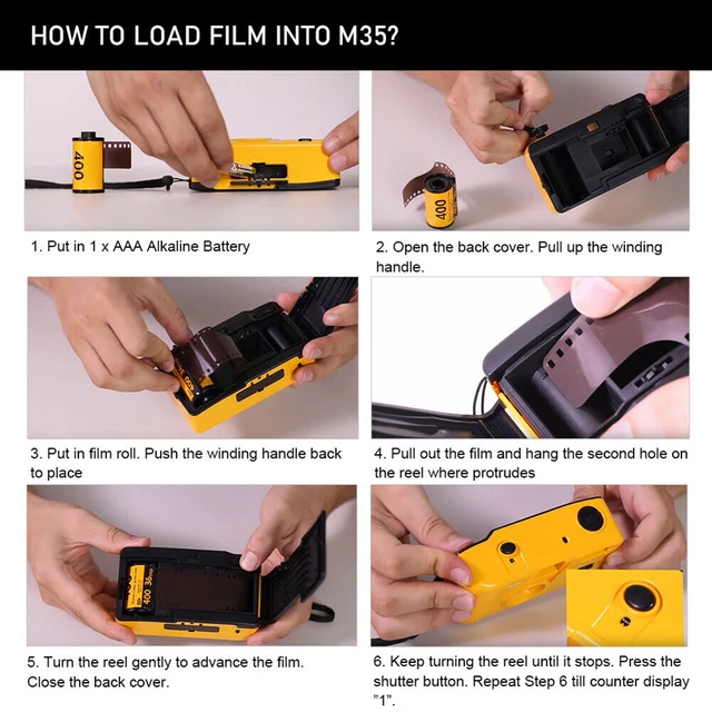 Kodak M35 Film Camera Non-Disposable Retro Film Machine Manual Replaceable Reusable Film Camera With Flash Function 5