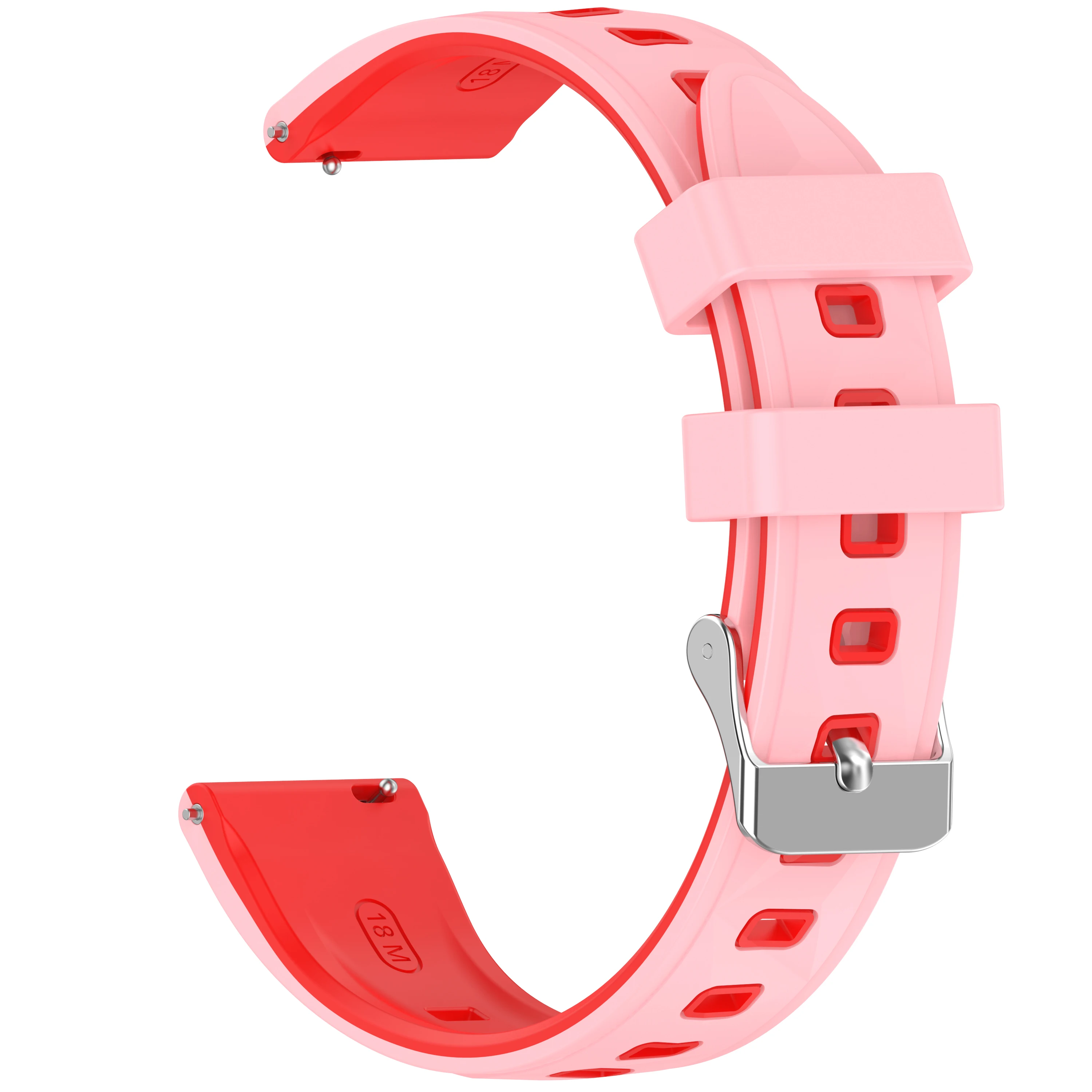 Sporty 18mm Silicone Smartwatch Replacement Band Bracelet, 41mm Wristband Accessory