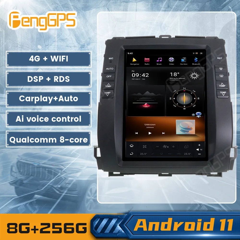 Car Dvd Player For Lexus Gx470 For Toyota Land Cruiser Prado 120