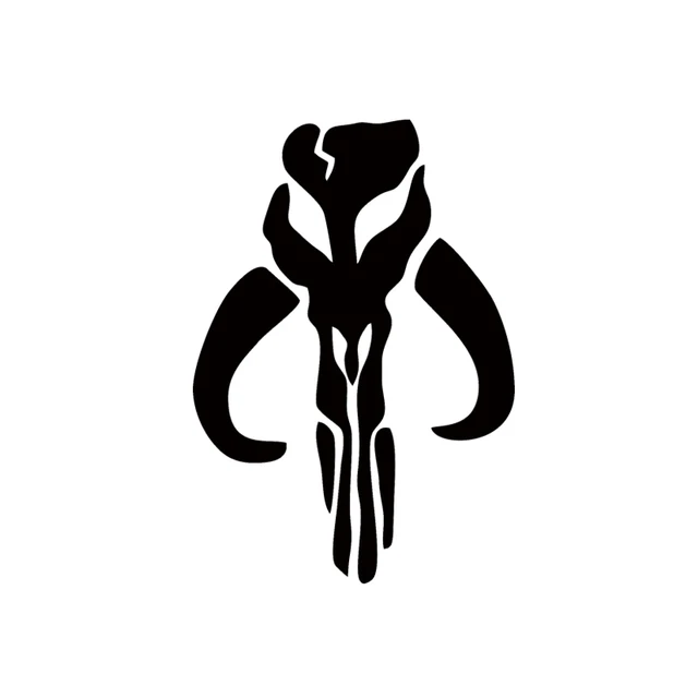 Creative Car Sticker Mandalorian Skull Boba Fett Automobiles