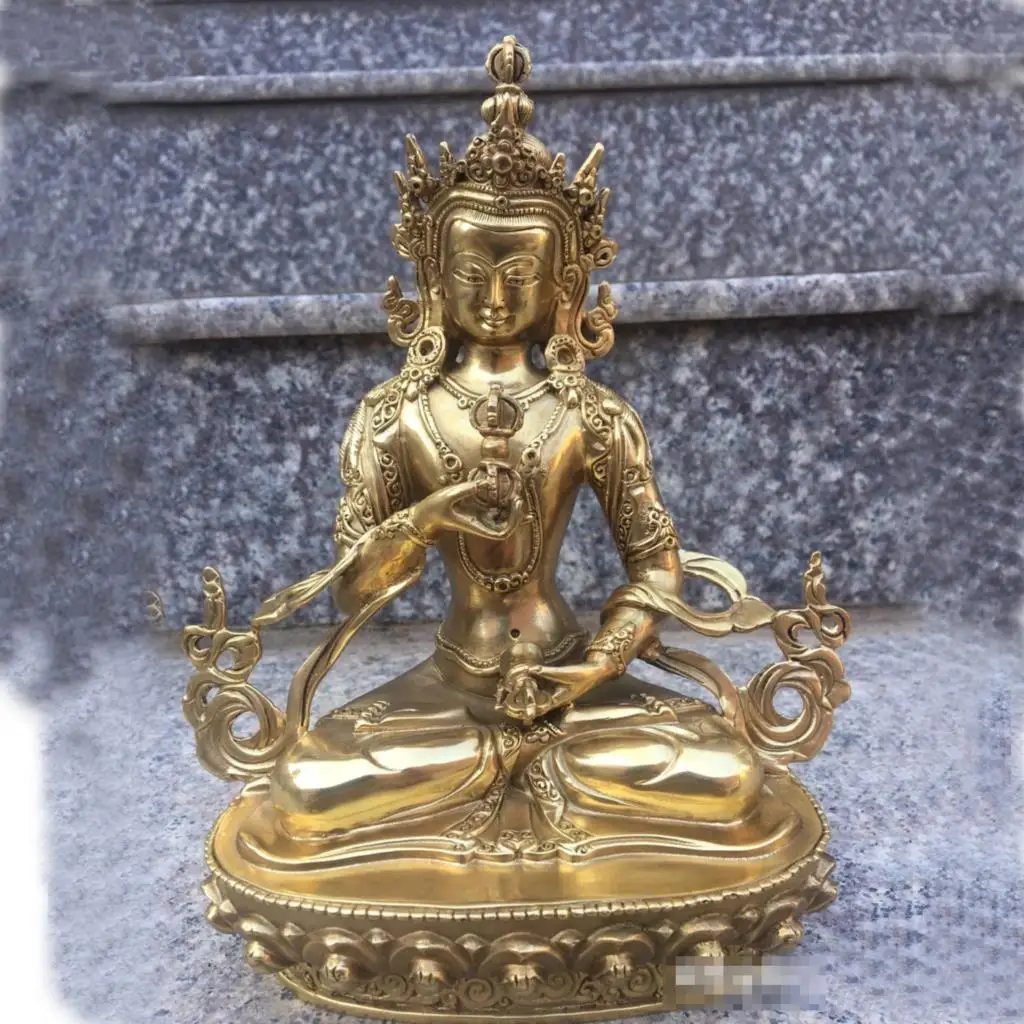 

Wholesale Buddhist supplies Tibetan Buddhism brass Vajrasattva mahasattva Buddha statue family Bring wealth money Good luck