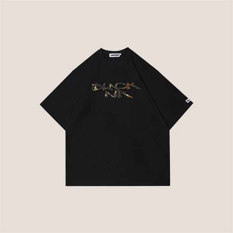 

Men Hip Hop Streetwear T Shirt collage camouflage letters Tshirt 2023 Harajuku Fashion Casual Loose Cotton Unisex Top Tee Shirts