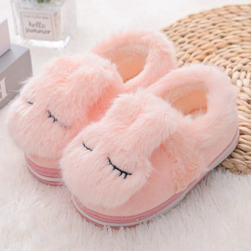 Toddler Girls Slippers Winter Plush Warm Home Gear Casual Shoes Baby Items Loafers Cartoon Sheep Child Kids House Footwear Gifts 3