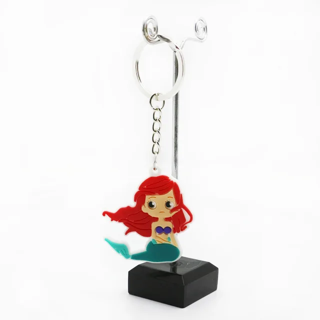 24PCS The little Mermaid Party Favor Princess Keyring Girl Party Gift Souvenir Cute Giveaway 5