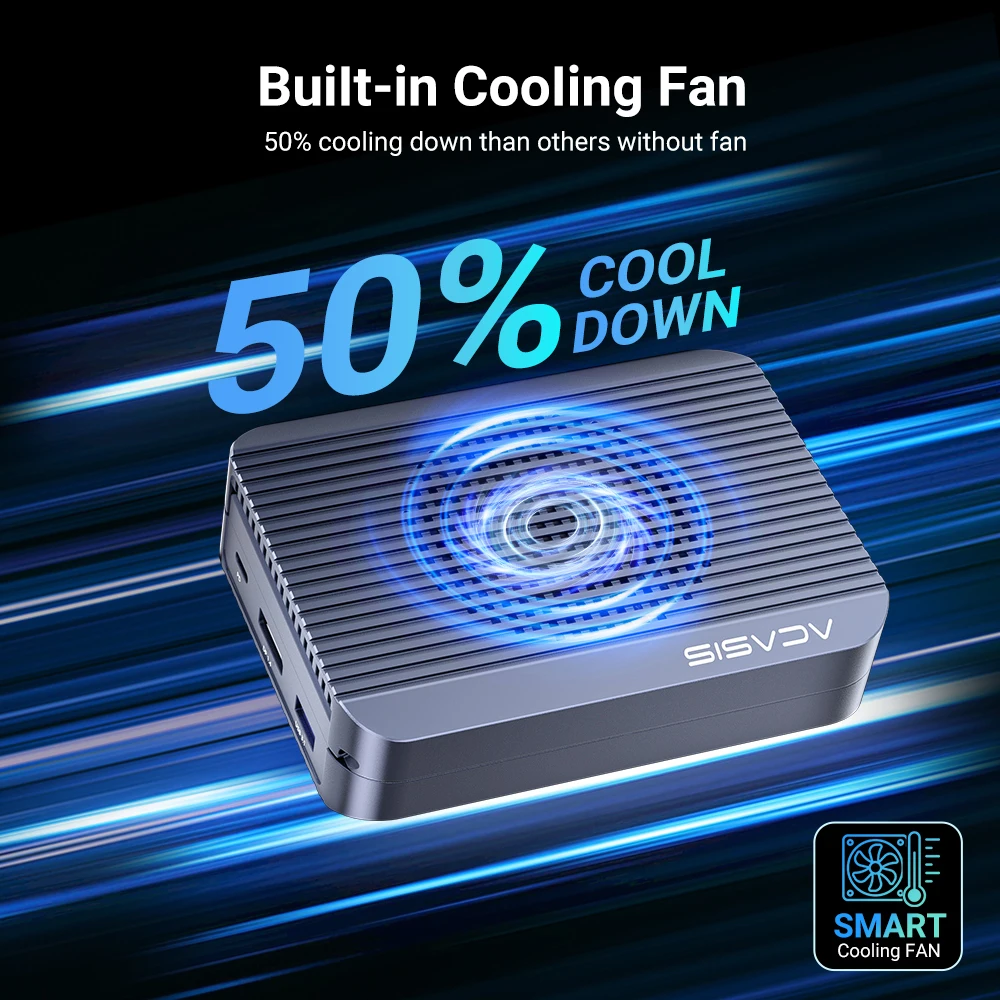 Acasis   USB 4.0 SSD ̽, Ʈ Ŭ,  ̵ ,  ϵ ̹ ̽,  ο, 40Gbps