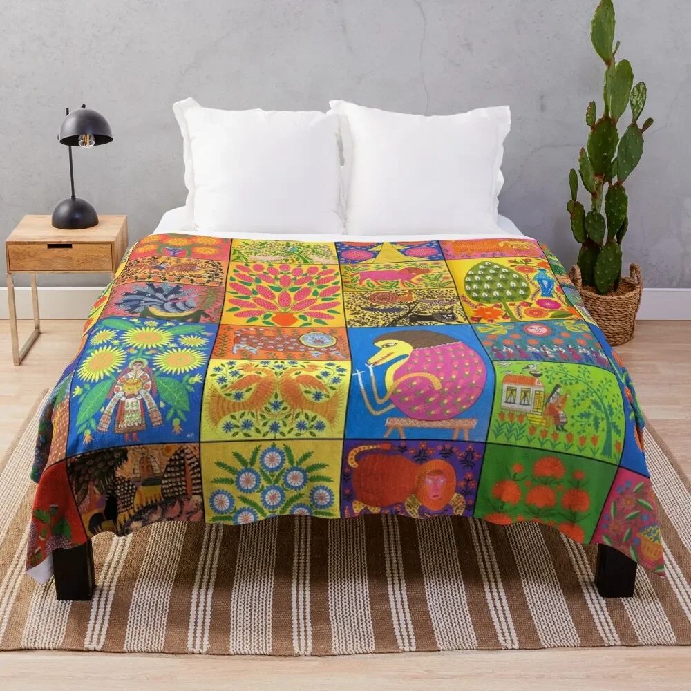 

Maria Pryimachenko Throw Blanket anime Bed Blankets