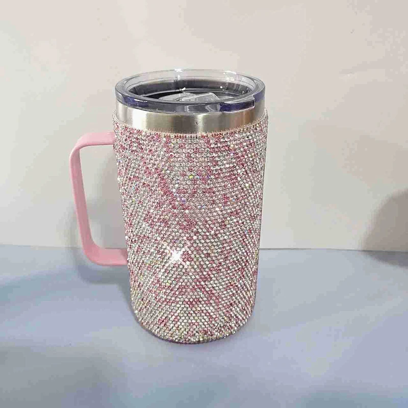 Diamond Stainless Steel Coffee Mug