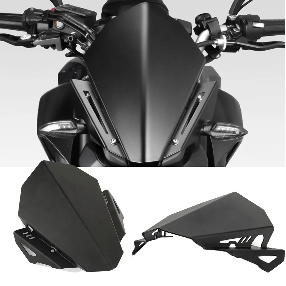 

MKLIGHTECH для YAMAHA MT-07 MT07 FZ-07 FZ07 2017-2020 алюминиевый отражатель ветрового стекла для мотоцикла комплект для удлинения лобового стекла обтекатель