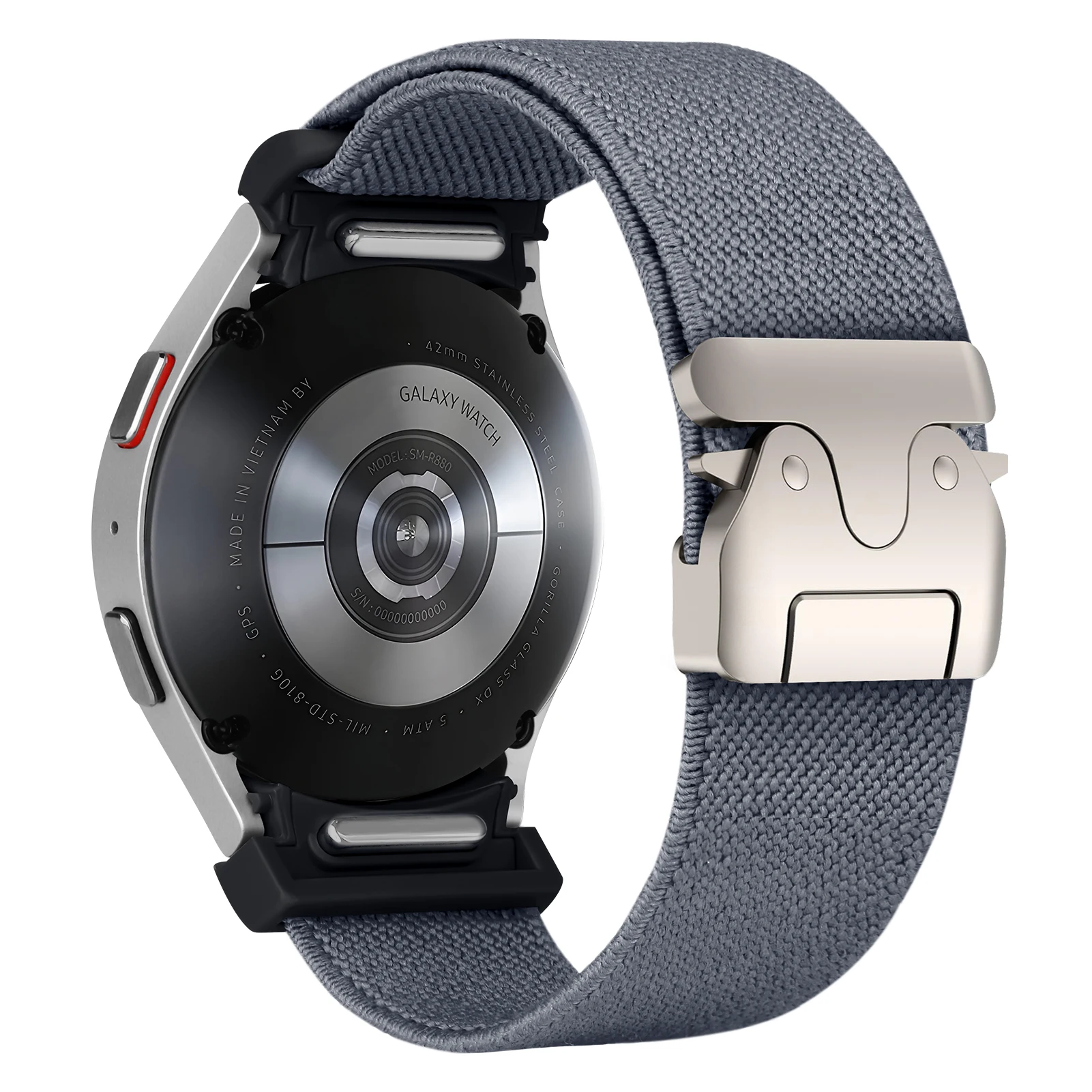 Premium Parachute Nylon Strap for Galaxy Watch - No-Gap Stretch Bracelet